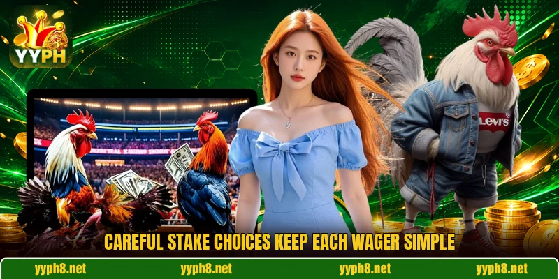 Careful stake choices keep each wager simple Careful stake choices keep each wager simple