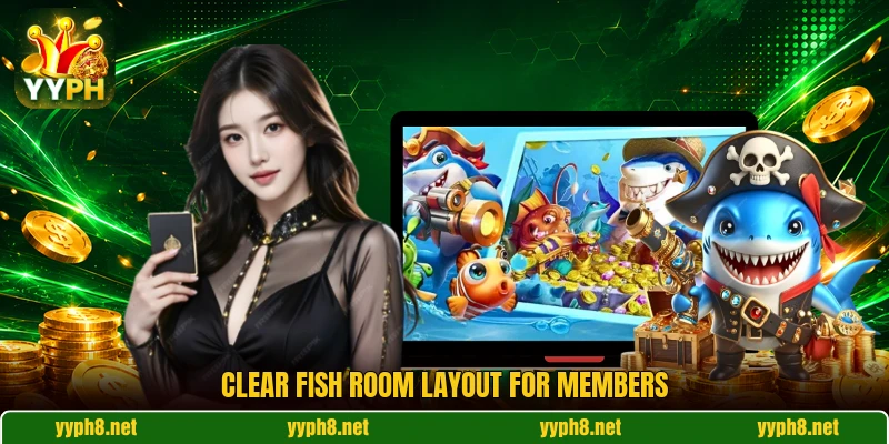 Clear Fish room layout for members Clear Fish room layout for members