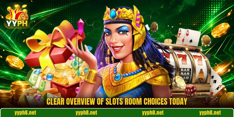 Clear overview of slots room choices today Clear overview of slots room choices today