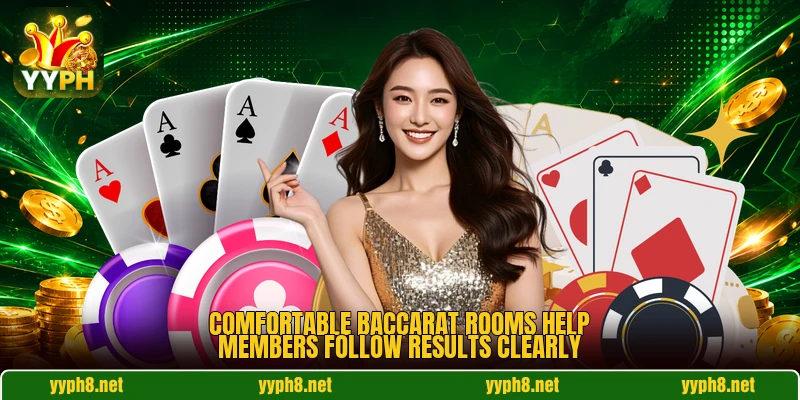 Comfortable baccarat rooms help members follow results clearly Comfortable baccarat rooms help members follow results clearly