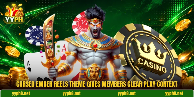 Cursed Ember Reels theme gives members clear play context Cursed Ember Reels theme gives members clear play context