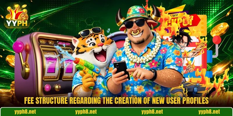 Fee structure regarding the creation of new user profiles