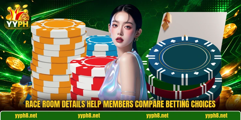 Race room details help members compare betting choices
