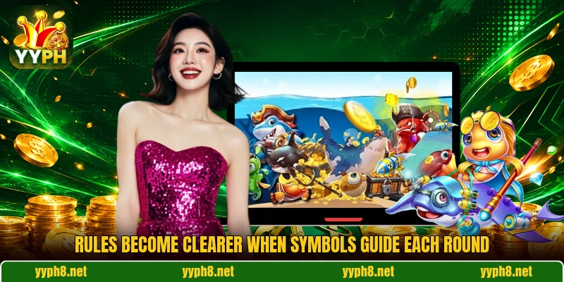Rules become clearer when symbols guide each round Rules become clearer when symbols guide each round