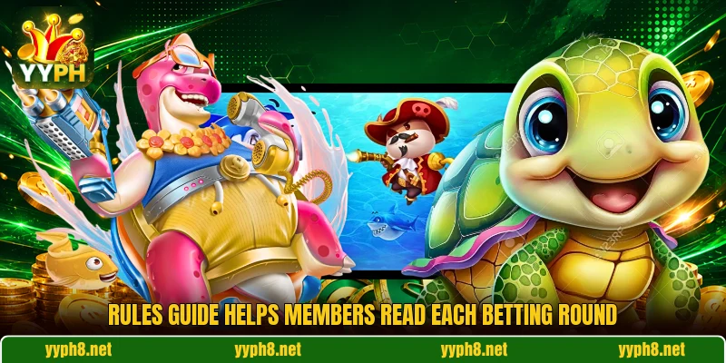 Rules guide helps members read each betting round Rules guide helps members read each betting round