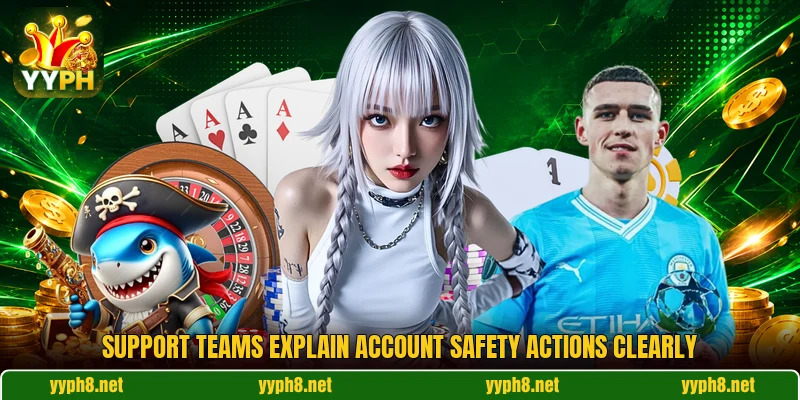 Support teams explain account safety actions clearly Support teams explain account safety actions clearly